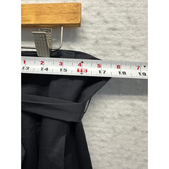 BCBGMaxazria STELLA High Pleated Waist Black Skirt Pockets Emo Goth Coquette - Picture 5 of 12